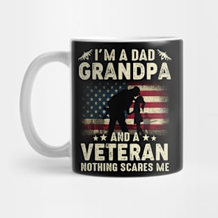 I'm A Dad Grandpa And Veteran Fathers Day Veteran Mug